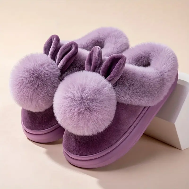 Winter plush slippers/warm and cosy indoor/casual style