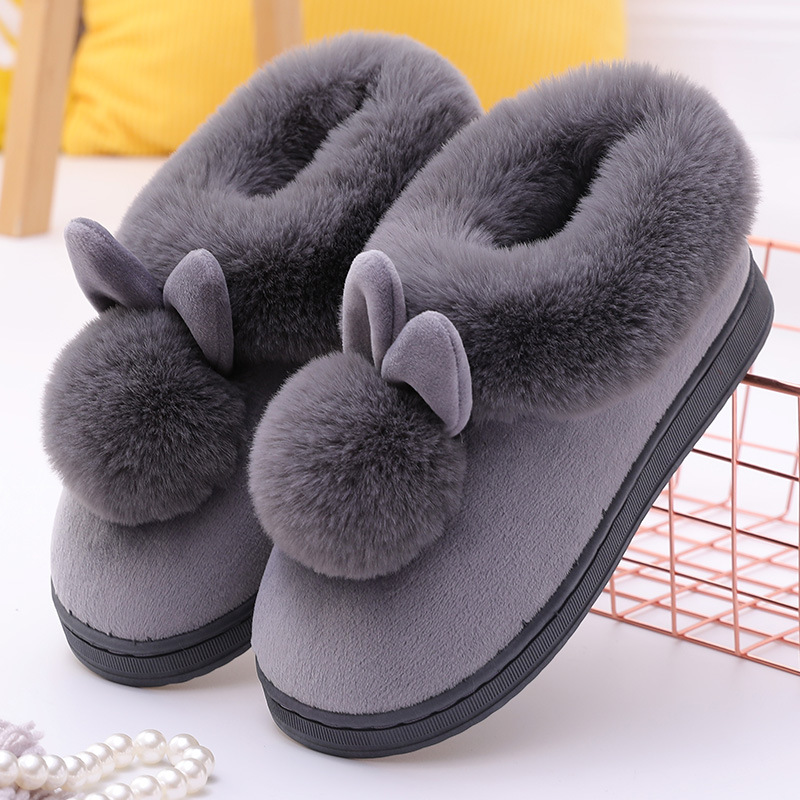 Winter plush slippers/warm and cosy indoor/casual style