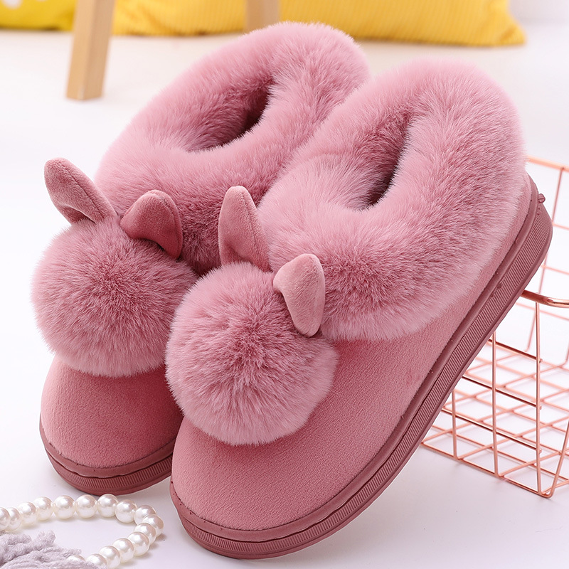 Winter plush slippers/warm and cosy indoor/casual style