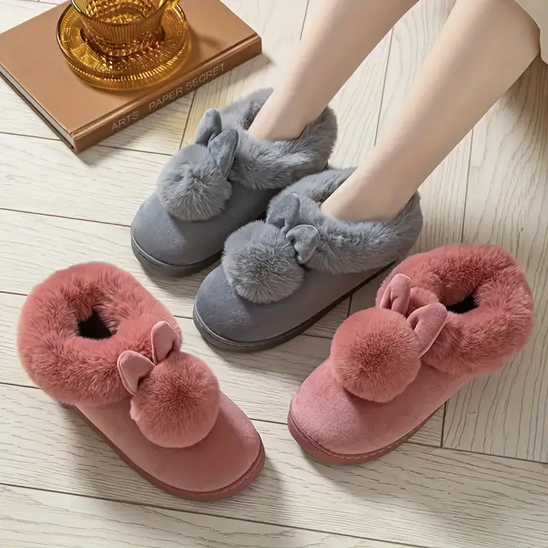 Winter plush slippers/warm and cosy indoor/casual style