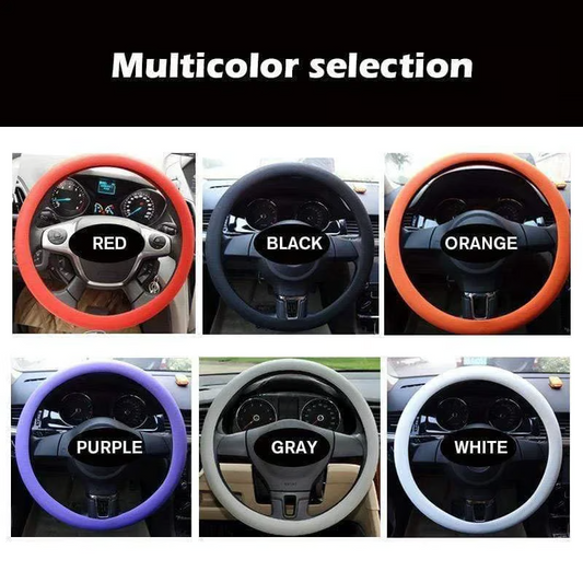 Cool non-slip silicone steering wheel protector(2pcs)