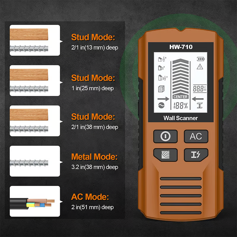 Functional Handheld Metal & Wall Detector
