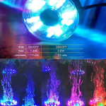 Fountain pump with LED color lighting