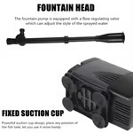 Fountain pump with LED color lighting