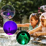 Fountain pump with LED color lighting