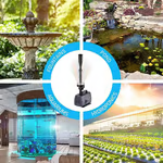 Fountain pump with LED color lighting