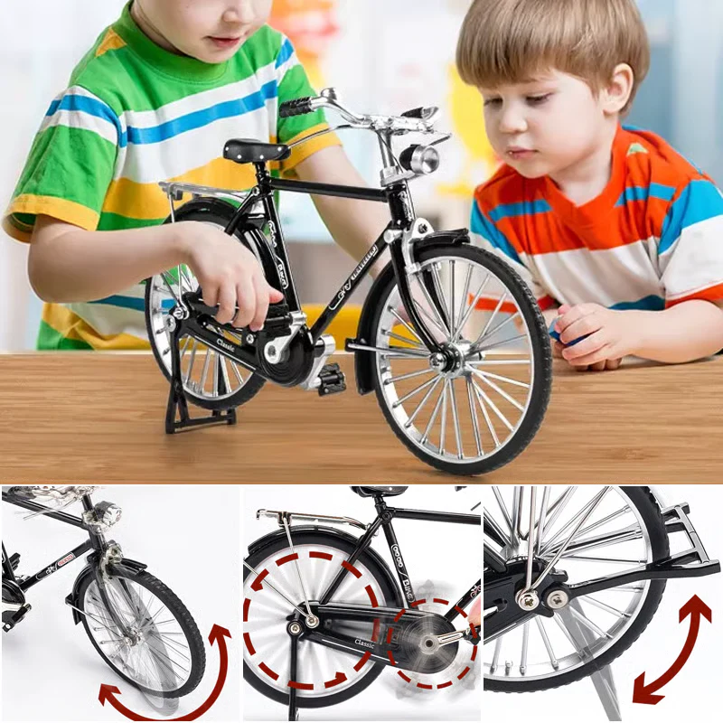 🚴‍♂️✨ Retro Alloy Mini Bike Model – DIY Fun, Classic Style, Timeless Collectible