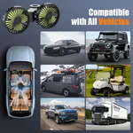 USB Car Cooling Fans for Backseat