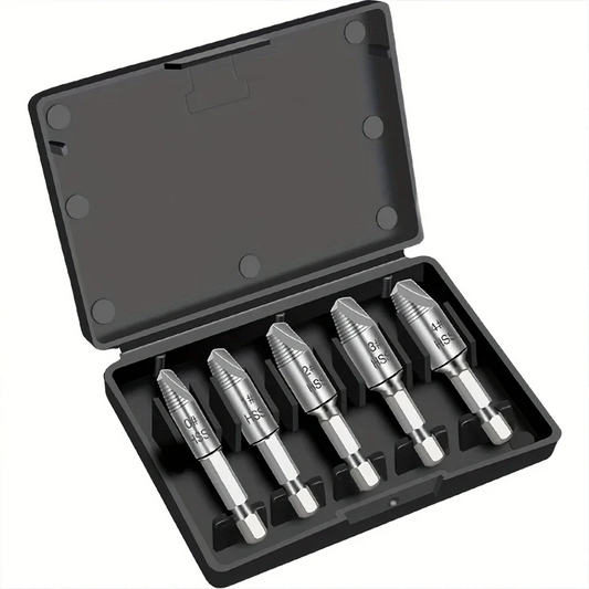 Set of 5 damaged screw out drills
