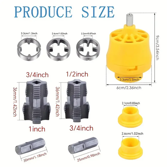 🔧 10-Piece Pipe Threading Tool Set 🧰