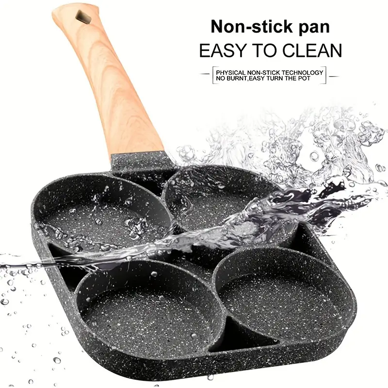🍳 4-Hole Non-Stick Frying Pan