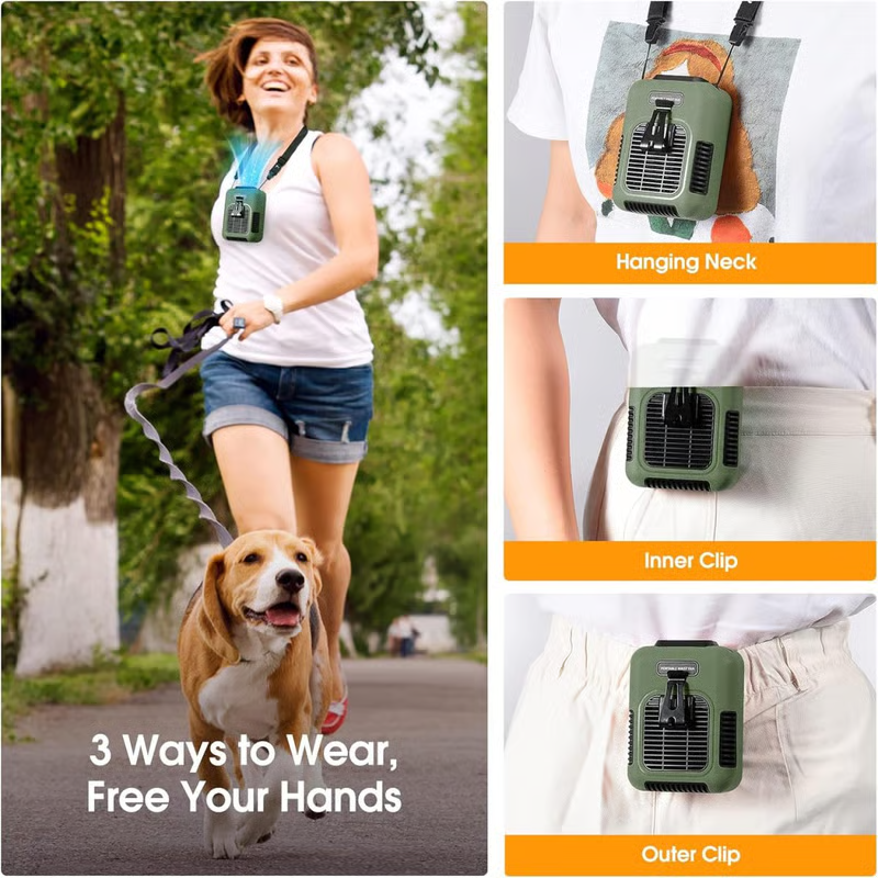 ❄️ Upgrade Rechargeable Waist Clip Fan 🌬️