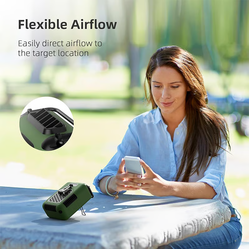 ❄️ Upgrade Rechargeable Waist Clip Fan 🌬️