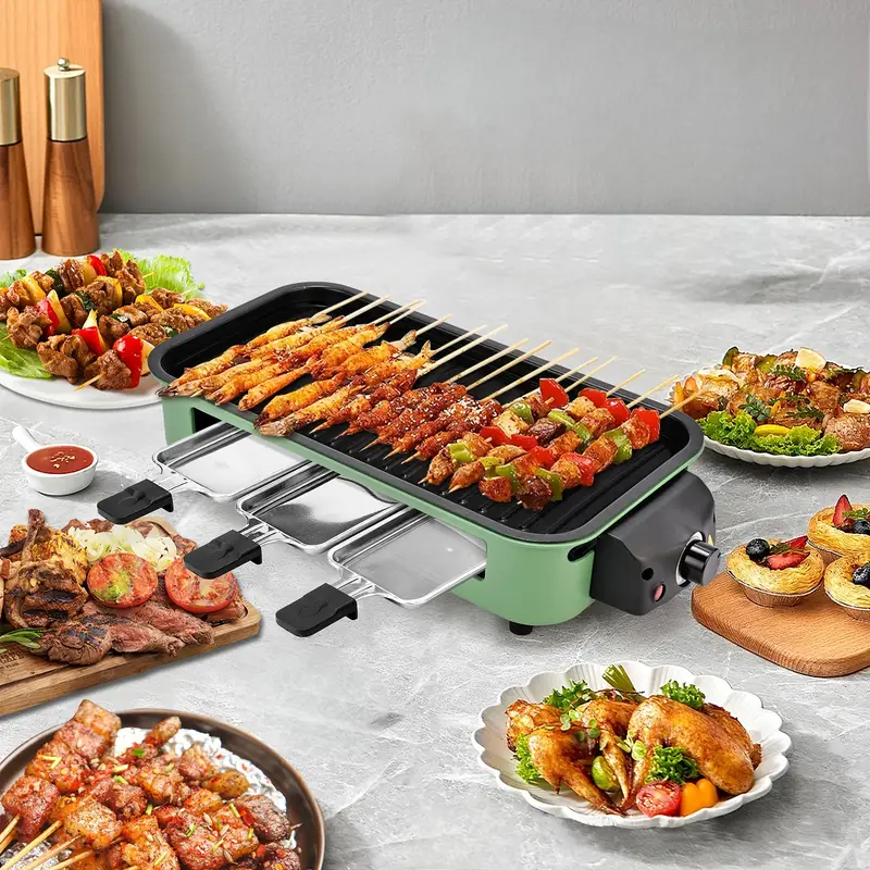 🔥 1500W Smokeless Electric Grill & Hot Pot Combo 🍲