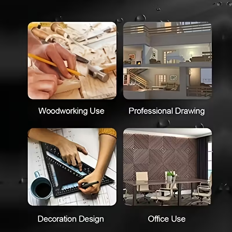 📏 १२-इन्च रातो एल्युमिनियम एलोय ट्रायङ्गल रूलर – प्रोफेशनल मापन र काठकामका लागि सटीक उपकरण! 🔧