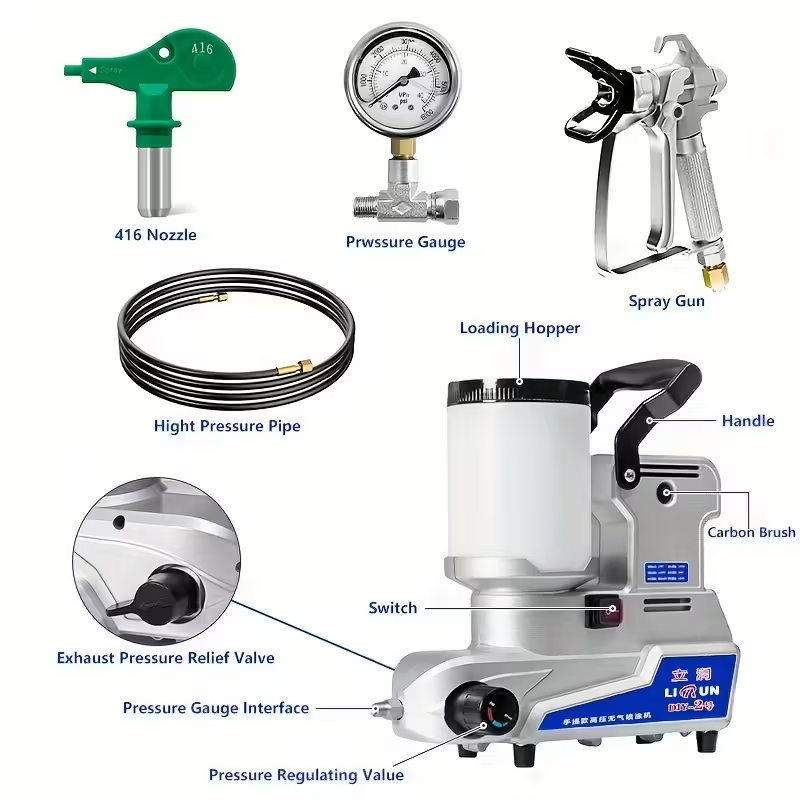 1200W Airless Spray Gun – High-Efficiency Painting Tool 🎨