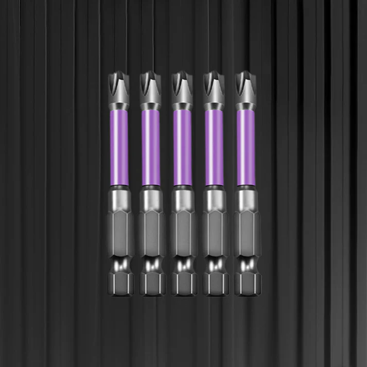 Cross and slotted screwdriver bits for electricians