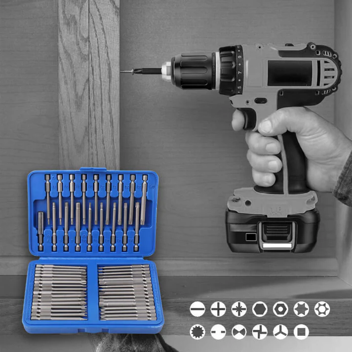 50 pieces of lengthened bits with different shapes