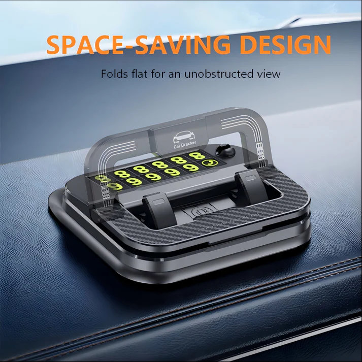 Car Dashboard Phone Holder with Parking Number