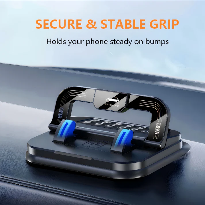 Car Dashboard Phone Holder with Parking Number