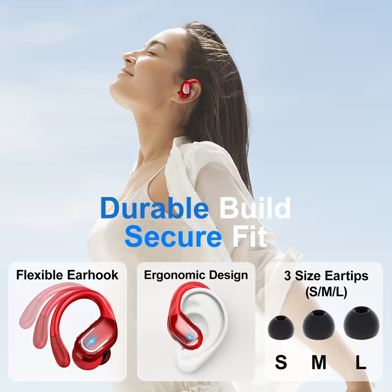 🎧🔥 Wireless Earbuds with Earhooks 🔥🎧