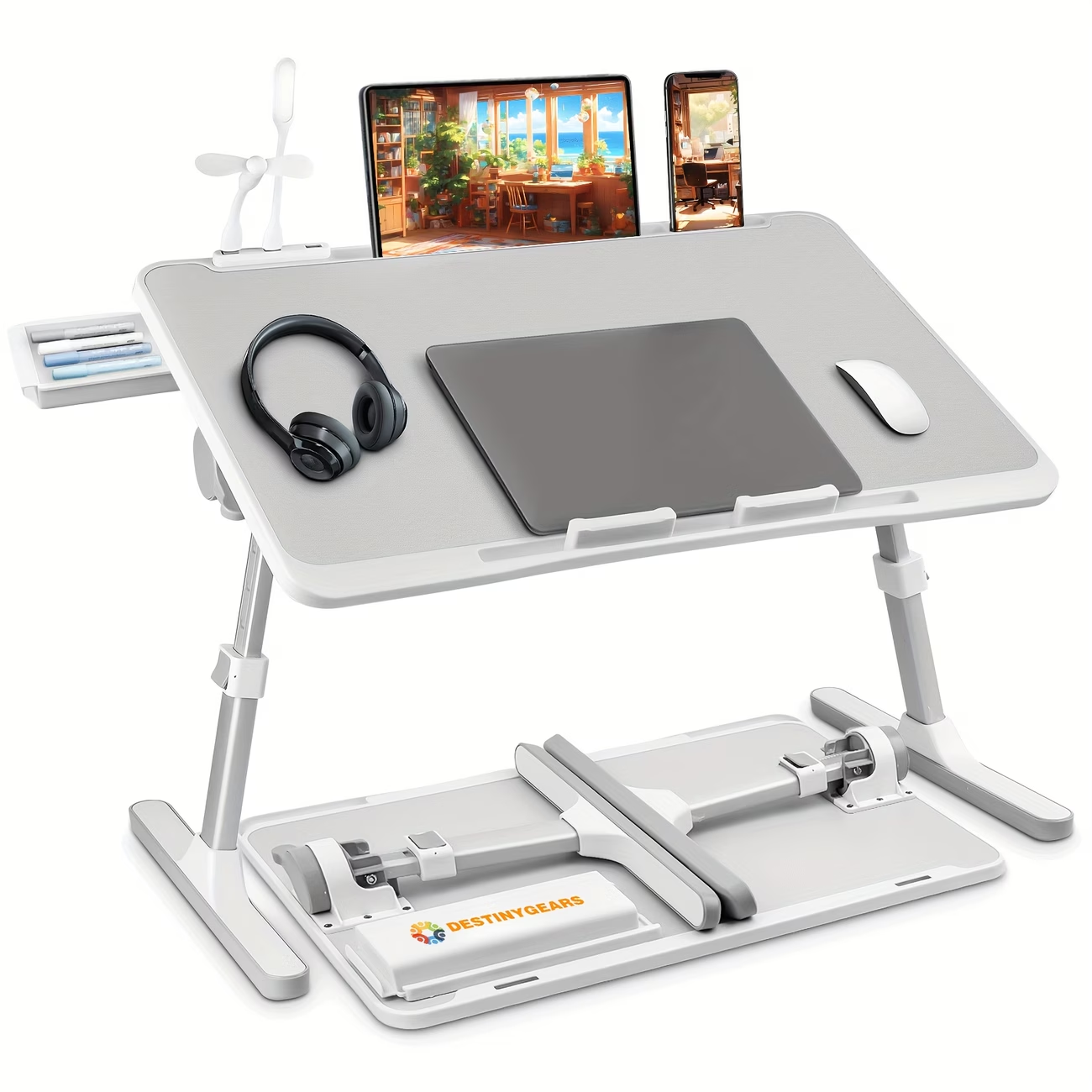 💻 Adjustable Lap Desk Bed Tray Table