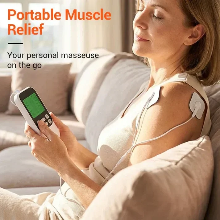 ⚡💪 पोर्टेबल Dual Channel TENS Muscle Stimulator