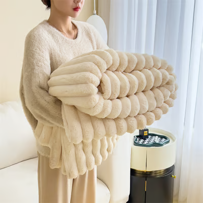 Popular thickened plush nap blanket