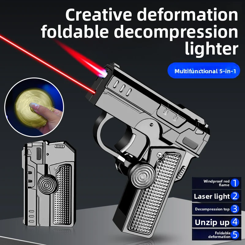 🔥 Multifunctional Folding Dual-Mode Gas Lighter | बहुउपयोगी स्मार्ट लाइटर