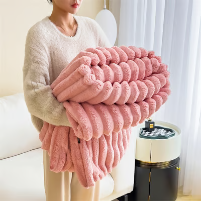 Popular thickened plush nap blanket