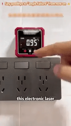 Magnetic Digital Angle Finder with Electronic Laser