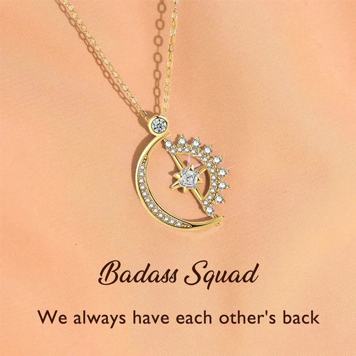 💓 To My Badass Squad Necklace - ''We always have each other's back''👩‍❤️‍👩