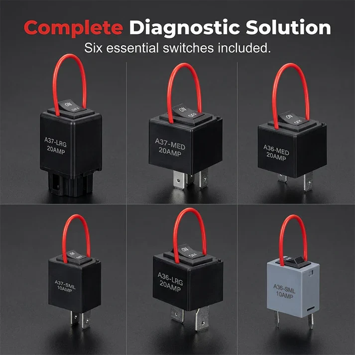 Automotive Relay Tester and Bypass Jumper Set