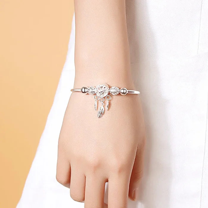 🌙 Dreamcatcher Bracelet - Silver (Gift Box) 🌙