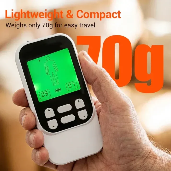⚡💪 पोर्टेबल Dual Channel TENS Muscle Stimulator