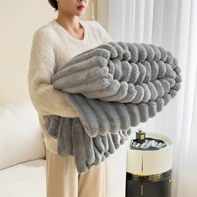 Popular thickened plush nap blanket