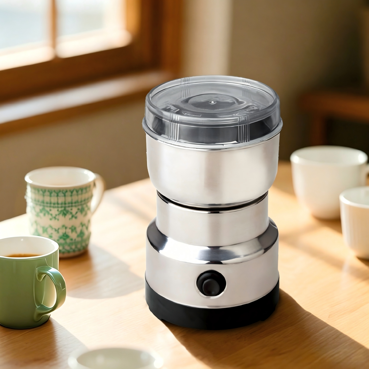 Household Electric Grinder Stainless Steel 4-blade Coffee Bean Grinder Spice Food Grinder