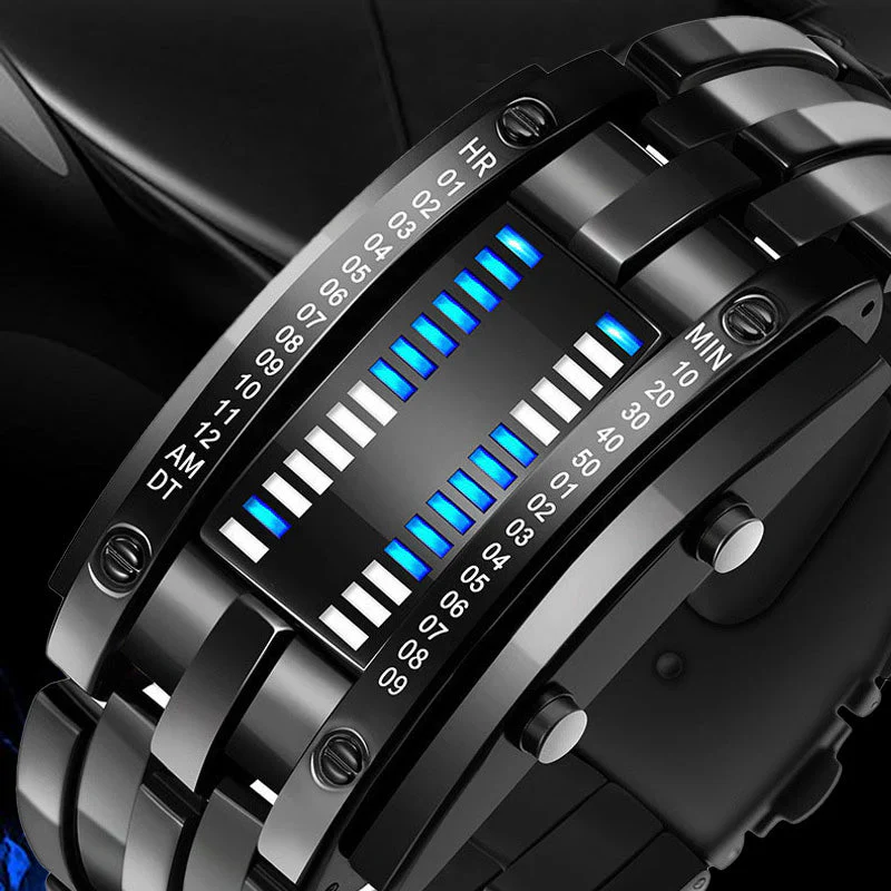 Men's Binary LED Watch