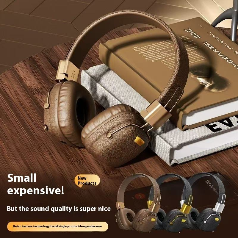 🎧🔥 Classic Retro Metal BT50 Wireless Headphones – Stylish Design, Powerful Sound! 🎶