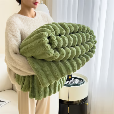 Popular thickened plush nap blanket