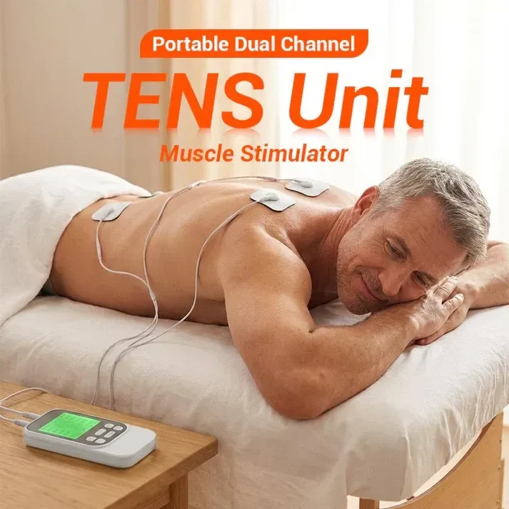 ⚡💪 पोर्टेबल Dual Channel TENS Muscle Stimulator