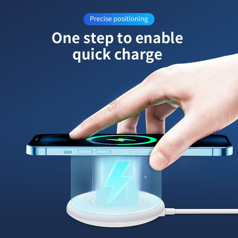 ⚡🧲 Magnetic Wireless Charger – Snap On & Charge with Ease! 📱