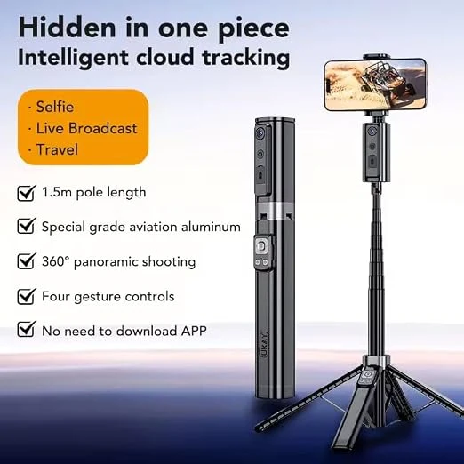 🤳✨ AOCHUAN Smart M3 Selfie Stick – AI Tracking & 360° Rotation! 📱🔥