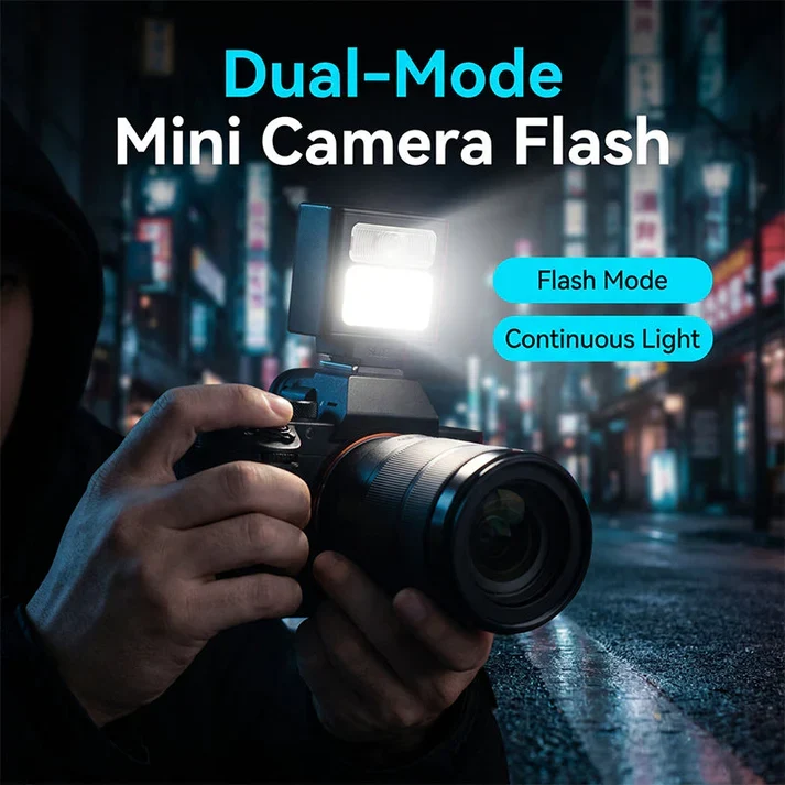 ⏰Pocket-Sized Rechargeable Camera Flash