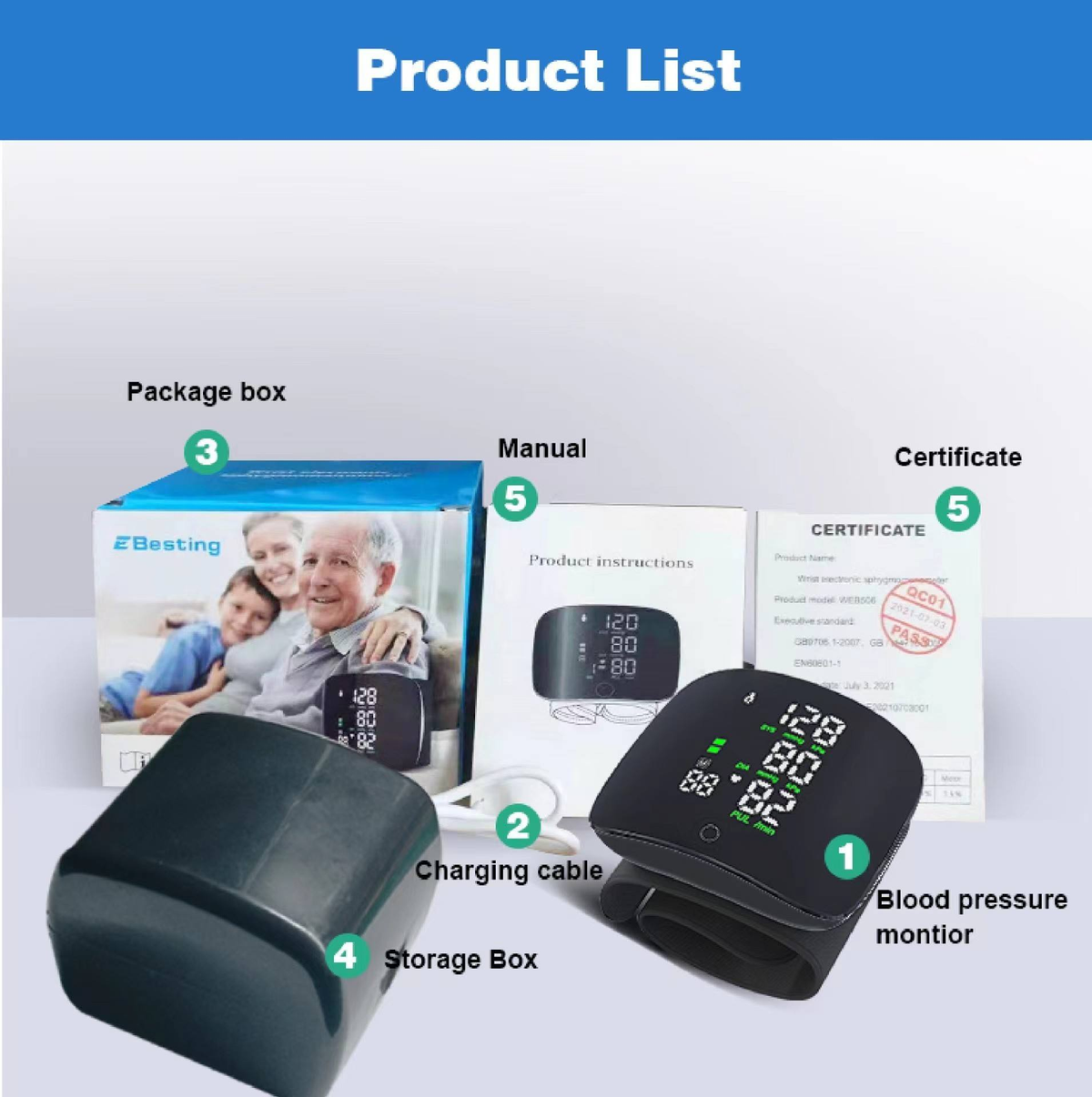 🩺✨ Digital Blood Pressure Monitor – Easy & Convenient Home Monitoring!