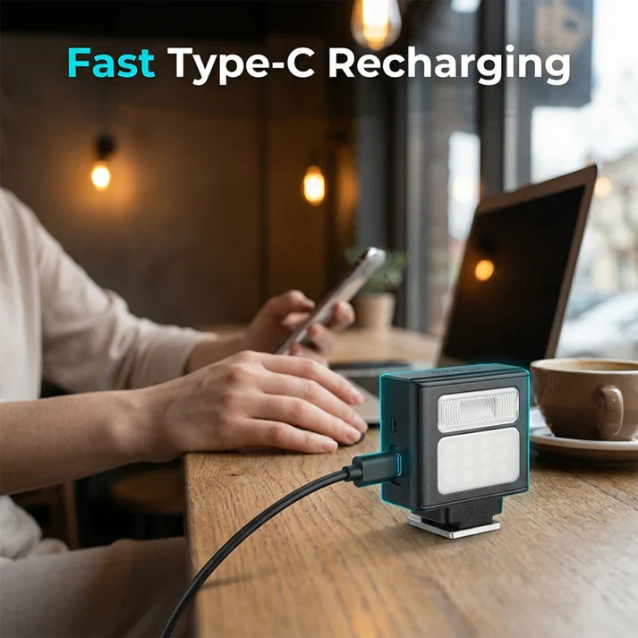 ⏰Pocket-Sized Rechargeable Camera Flash