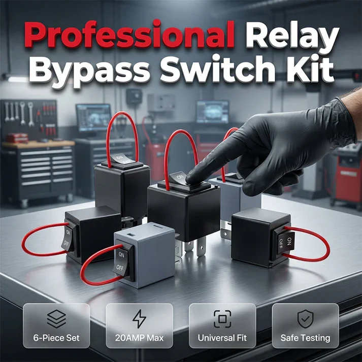 Automotive Relay Tester and Bypass Jumper Set